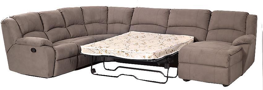 6 seater modular lounge with sofa bed