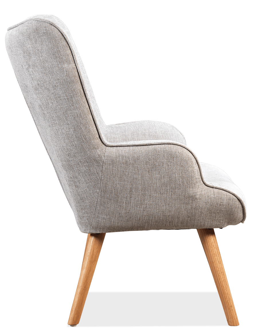 Tiffany Linen Accent Chair With Arms