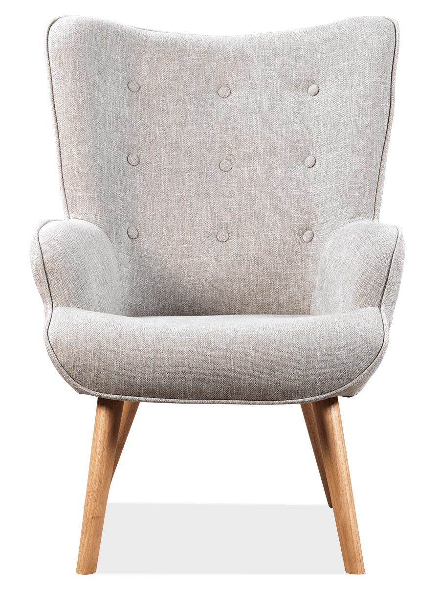 Tiffany Linen Accent Chair With Arms