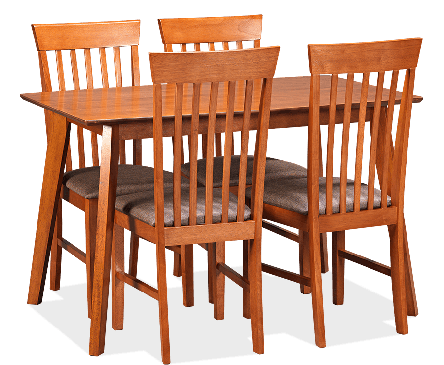 Onslow Hardwood 5 Piece Dining Suite