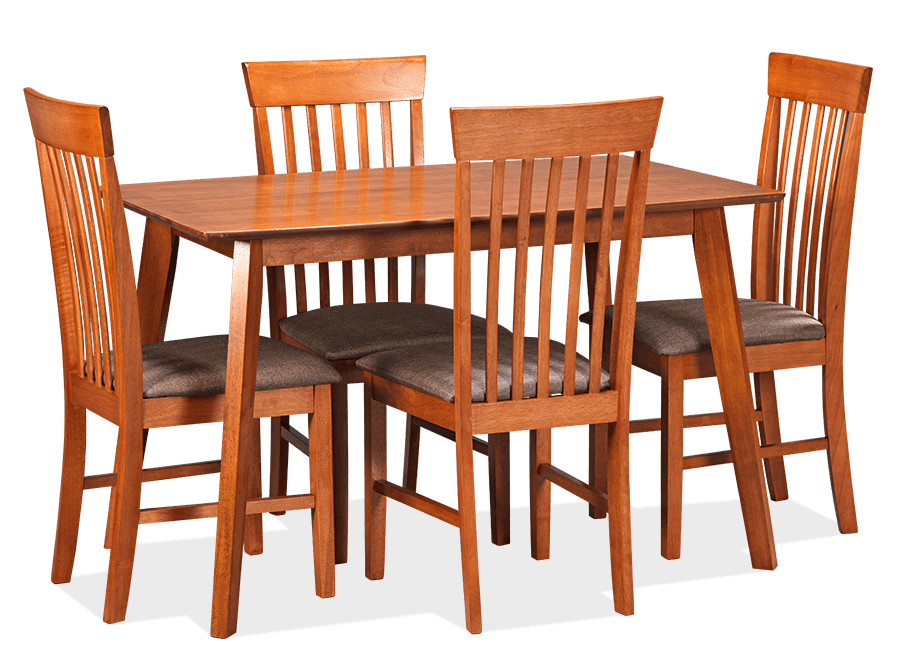 Onslow Hardwood 5 Piece Dining Suite
