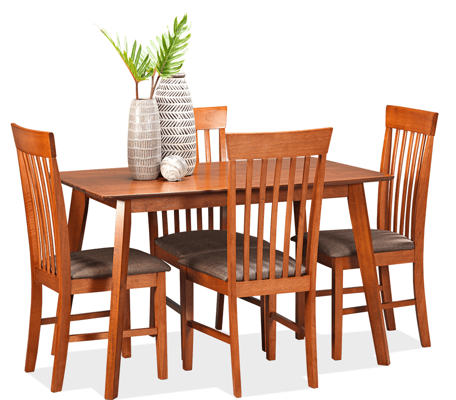 Onslow Hardwood 5 Piece Dining Suite