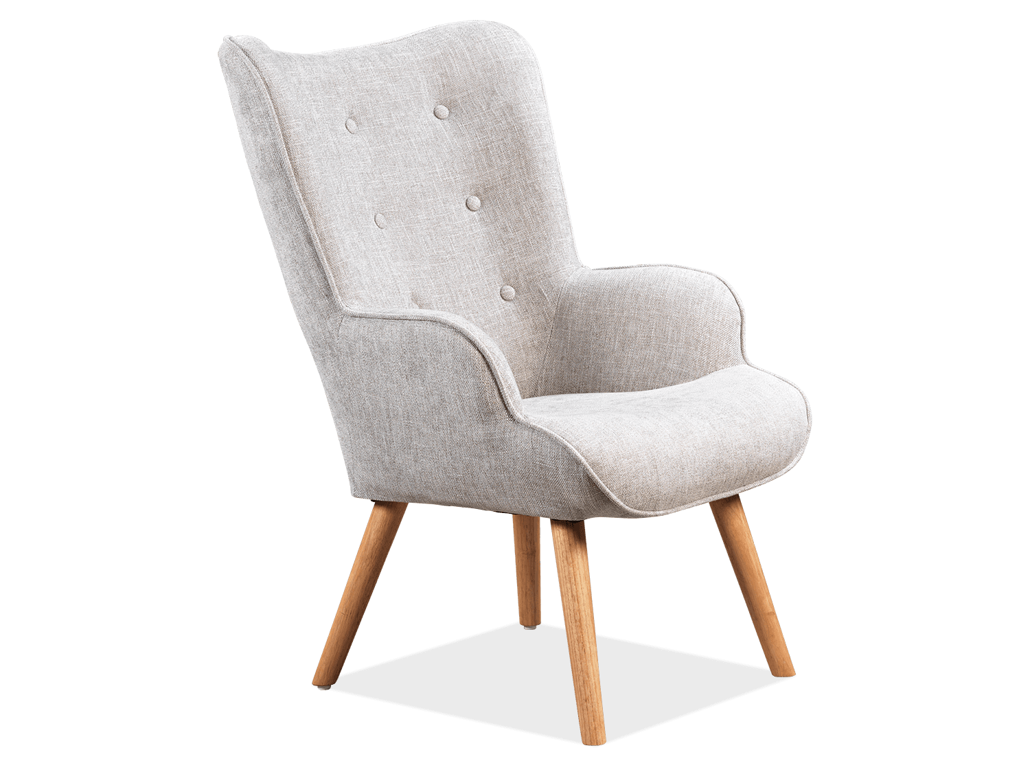 Tiffany Linen Accent Chair With Arms