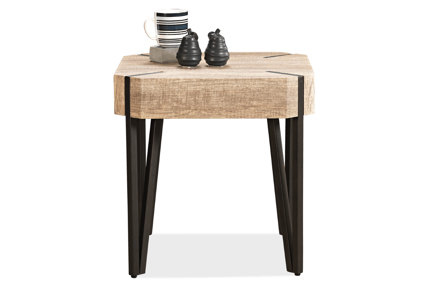 Longreach MDF/Metal Square Lamp Table