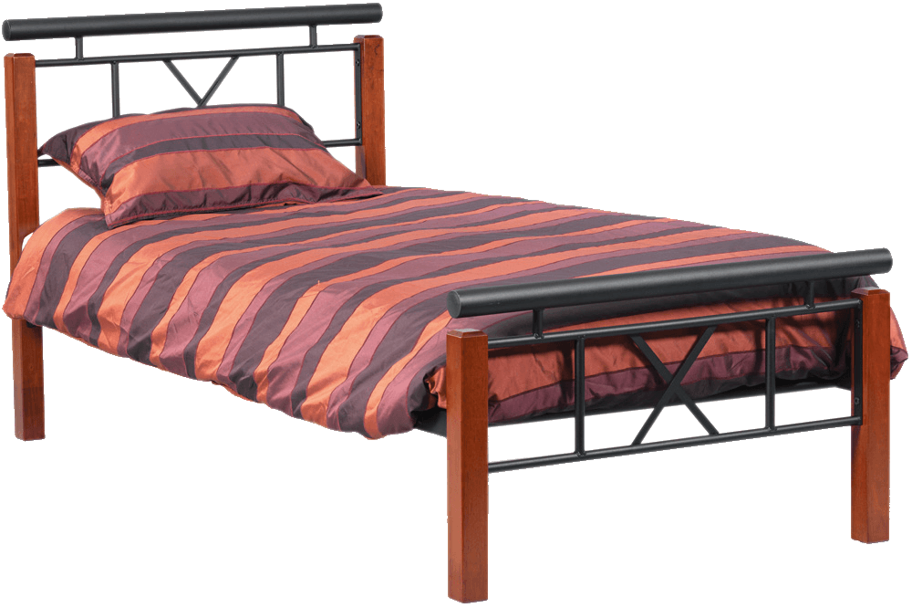 Atlanta H/Wood Metal Single Bed