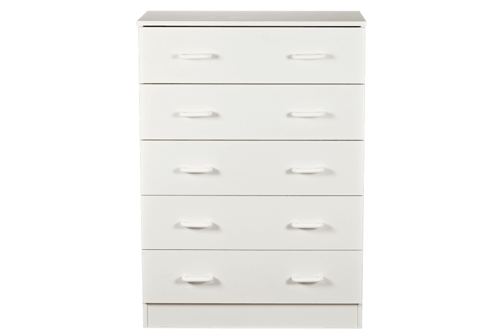 Melamine Melamine 80cm 5 Drawer Chest