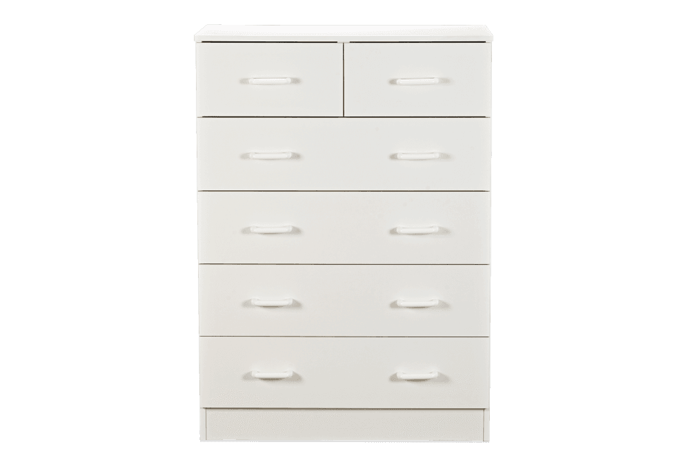 Melamine Melamine 80cm 5 Drawer Split Chest