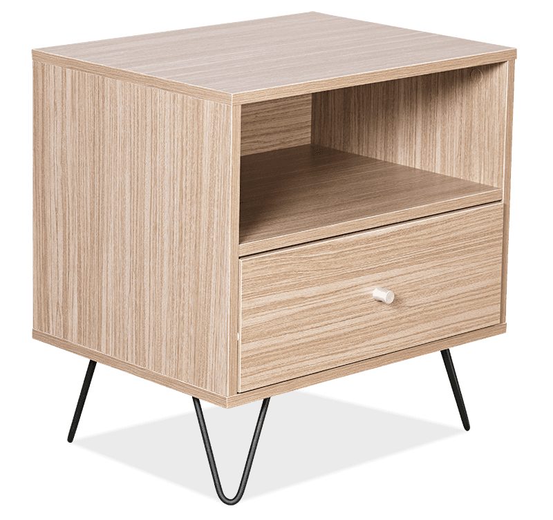Jayda Melamine 1 Drawer Bedside Chest