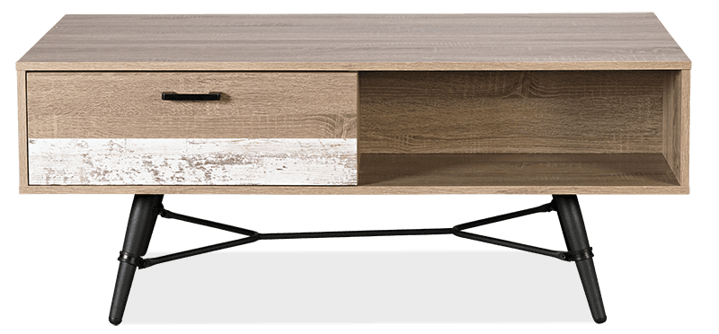 Westwood Melamine Rectangle 1 Drawer Coffee Table