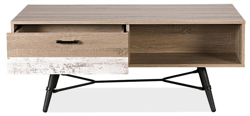 Westwood Melamine Rectangle 1 Drawer Coffee Table