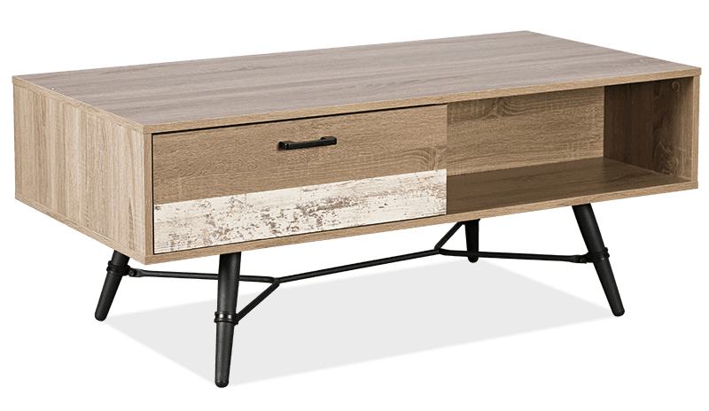 Westwood Melamine Rectangle 1 Drawer Coffee Table