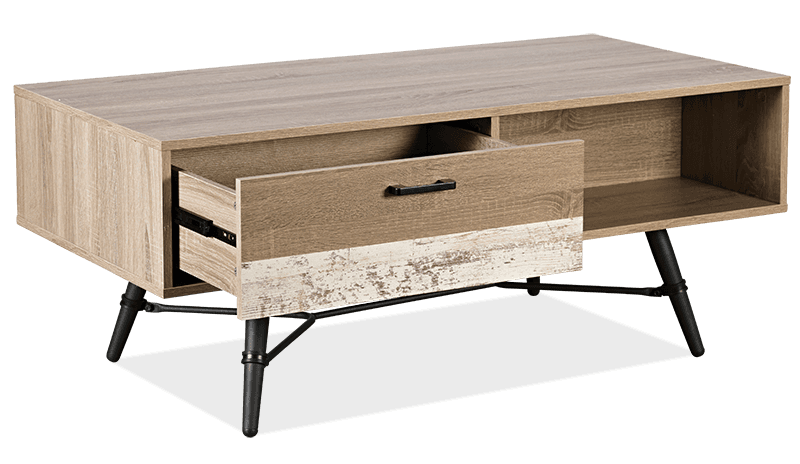 Westwood Melamine Rectangle 1 Drawer Coffee Table