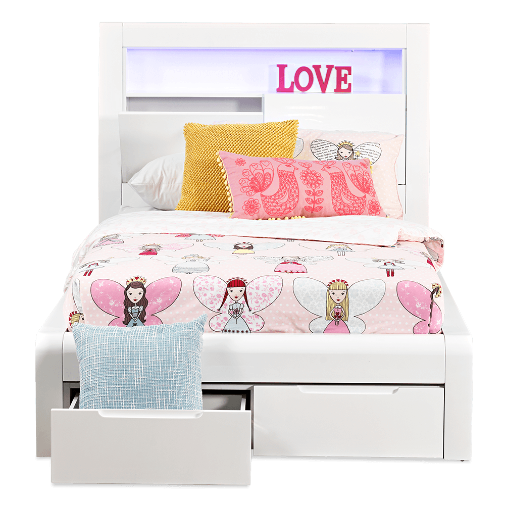 Baltimore High Gloss King Single Bed