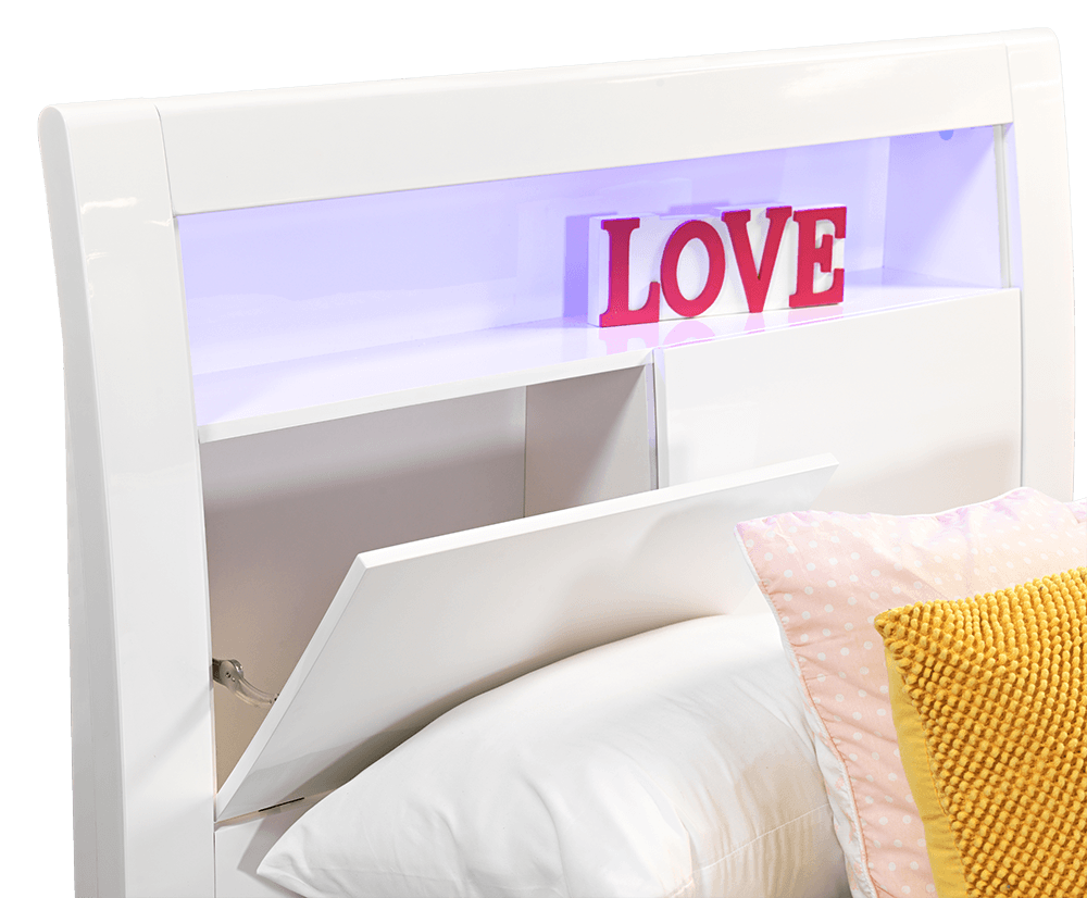 Baltimore High Gloss King Single Bed