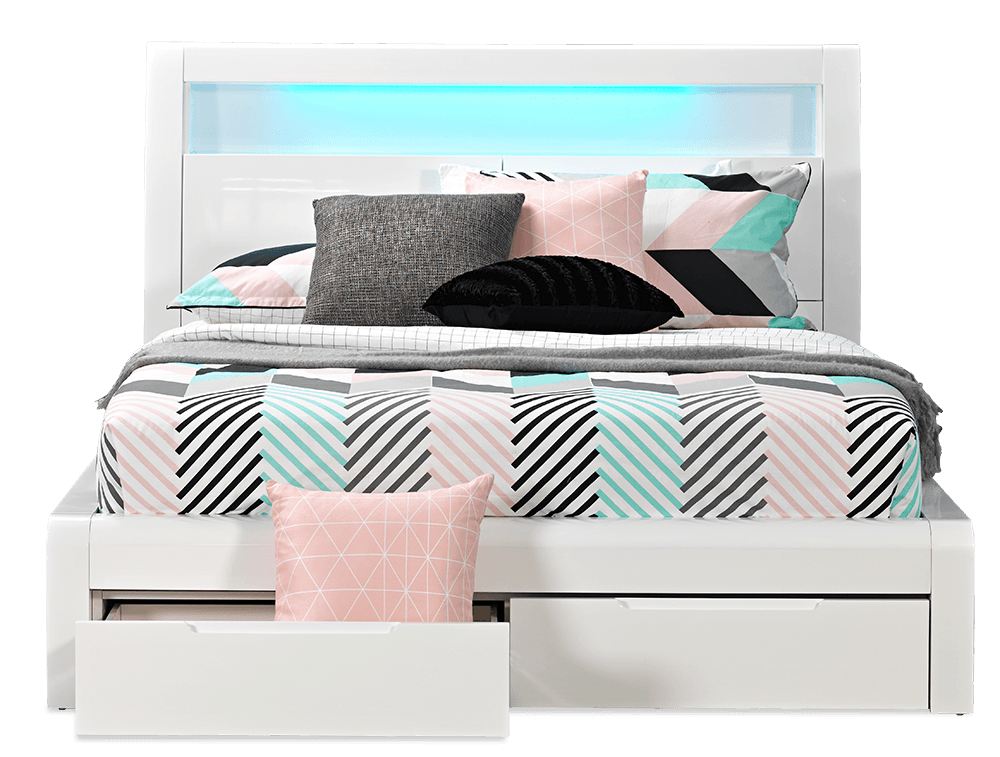 Baltimore High Gloss Queen Bed
