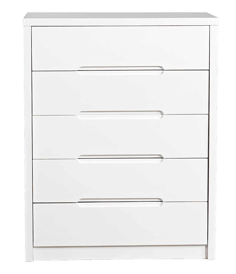 Baltimore High Gloss 5 Drawer Chest