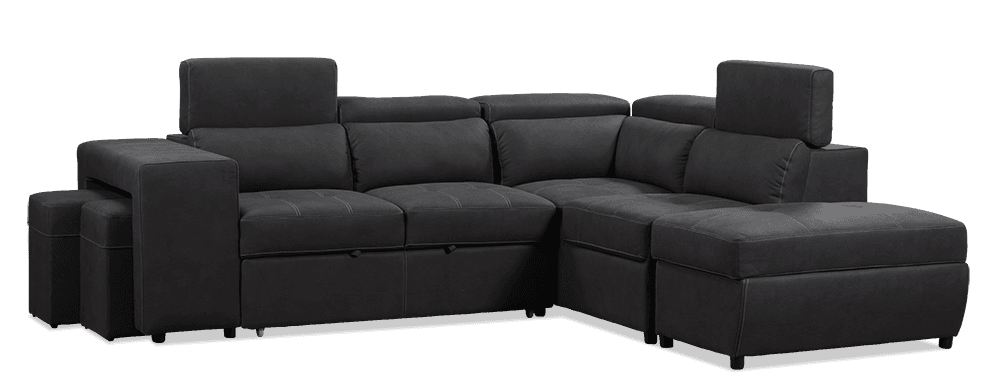 Giorgio Premium Rhino Lounge With Inbuilt Sofa bed