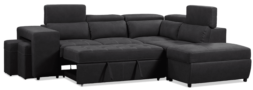 Giorgio Premium Rhino Lounge With Inbuilt Sofa bed