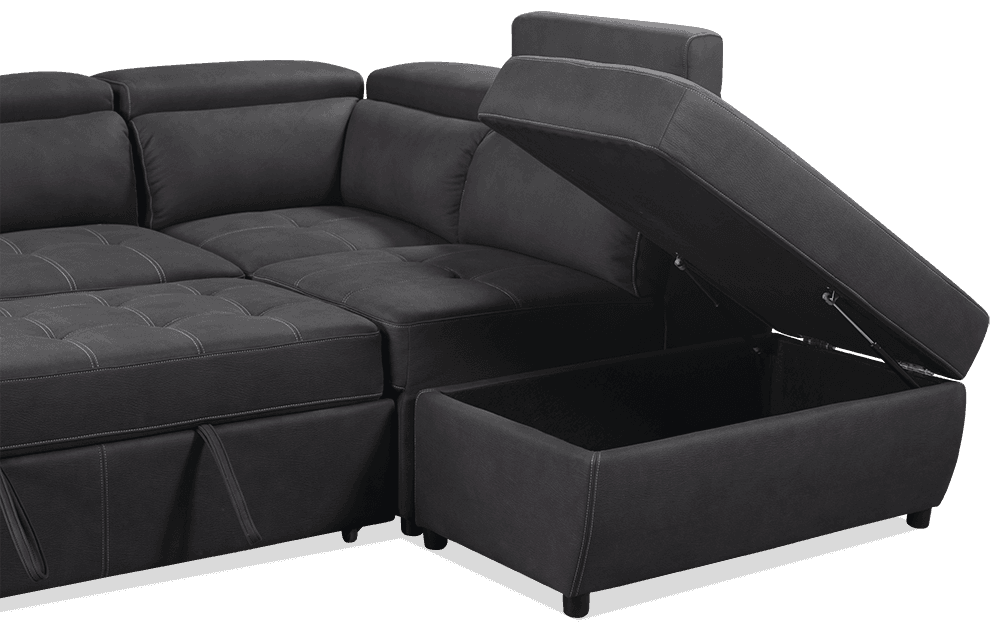 Giorgio Premium Rhino Lounge With Inbuilt Sofa bed