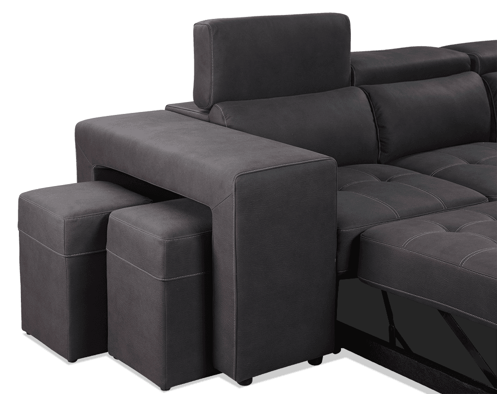 Giorgio Premium Rhino Lounge With Inbuilt Sofa bed