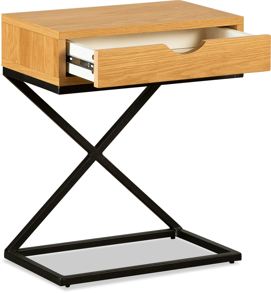 Bremer MDF/Metal Rectangle Lamp Table