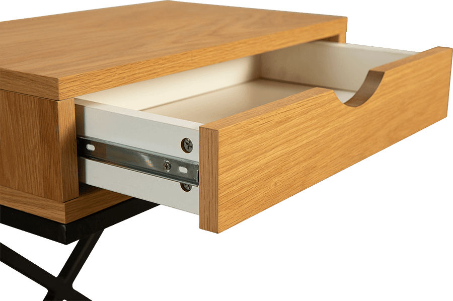Bremer MDF/Metal Rectangle Lamp Table