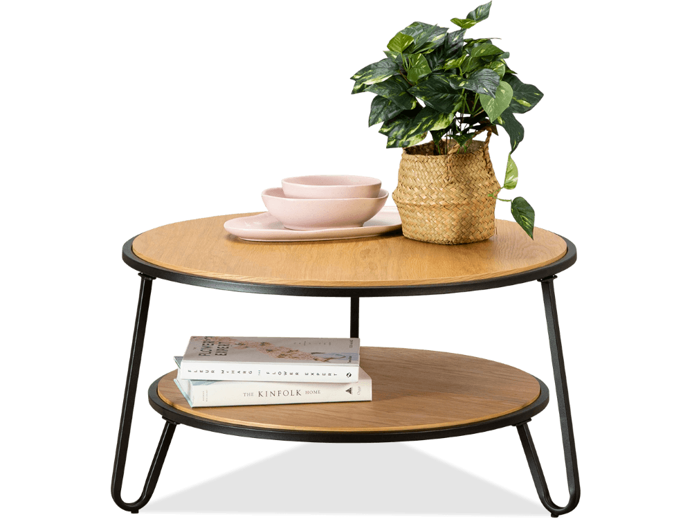 Meda MDF/Metal Round Coffee Table