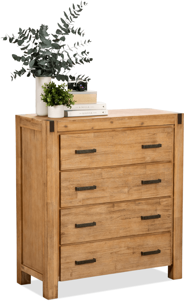 Coral Bay Acacia 4 Drawer Chest