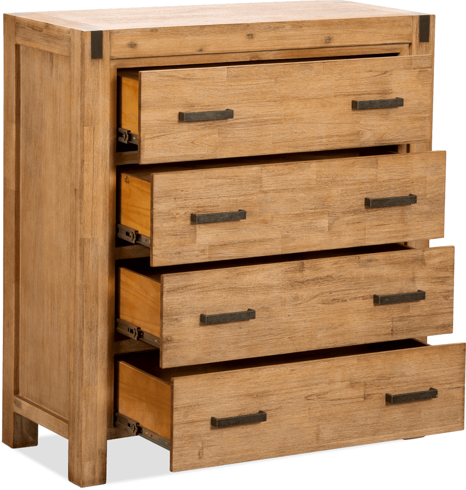 Coral Bay Acacia 4 Drawer Chest