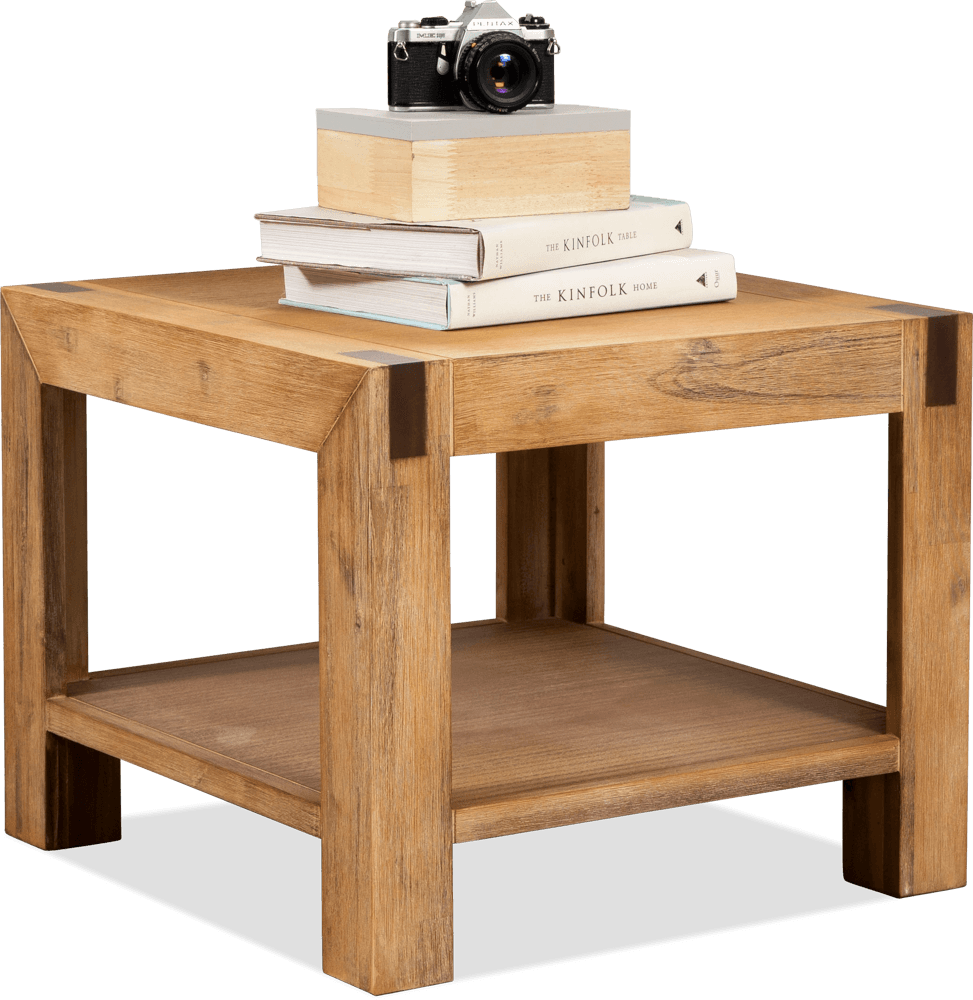 Coral Bay Acacia Square Lamp Table