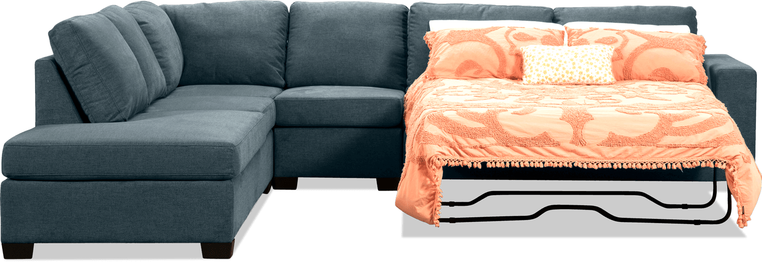 Avalon Sunlight 6 Seater Lounge With Chaise With Inbuilt Sofa bed