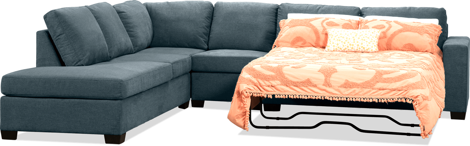 Avalon Sunlight 6 Seater Lounge With Chaise With Inbuilt Sofa bed