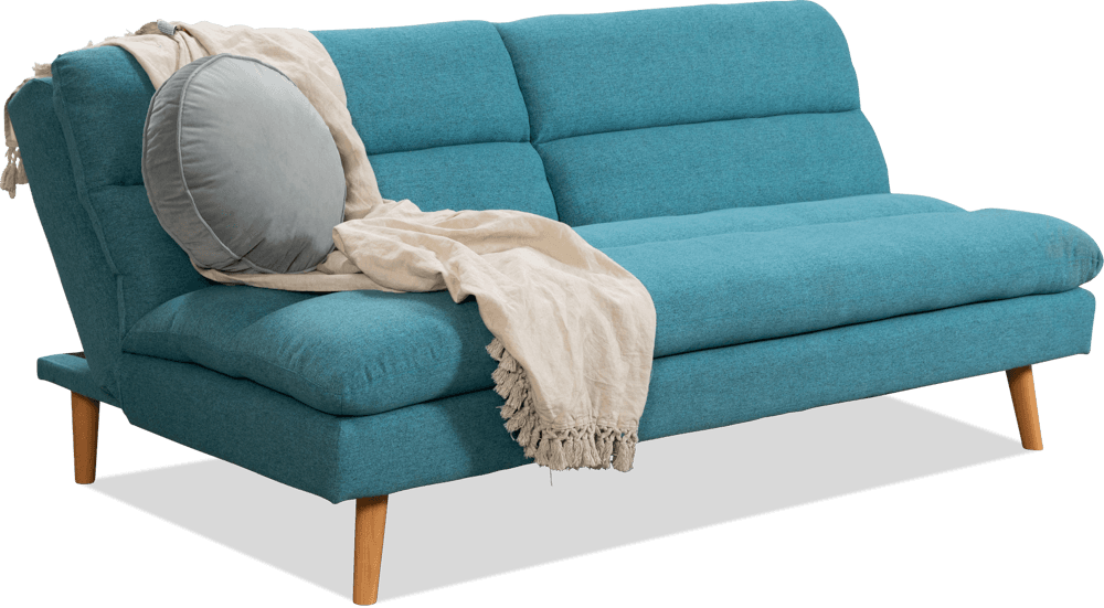 Vibe Fabric 3 Seater Sofa Bed (With Foam Mattress)