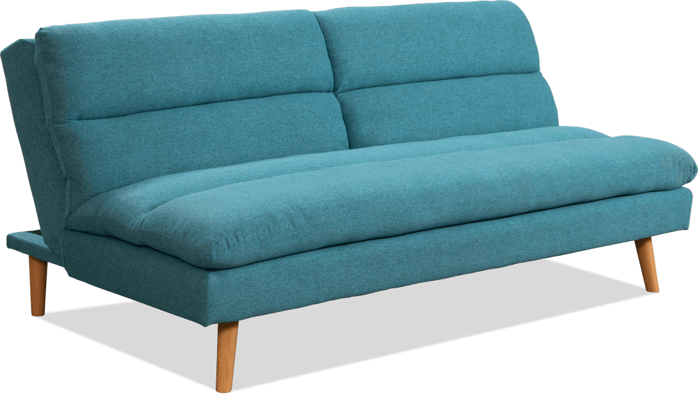Vibe Fabric 3 Seater Sofa Bed (With Foam Mattress)