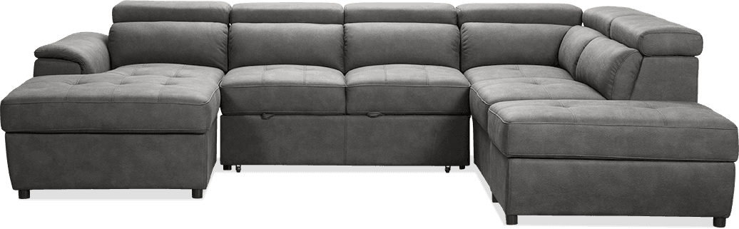 Tyson Premium Rhino 4 Seater Lift up Left Hand Chaise Lounge With Ottoman