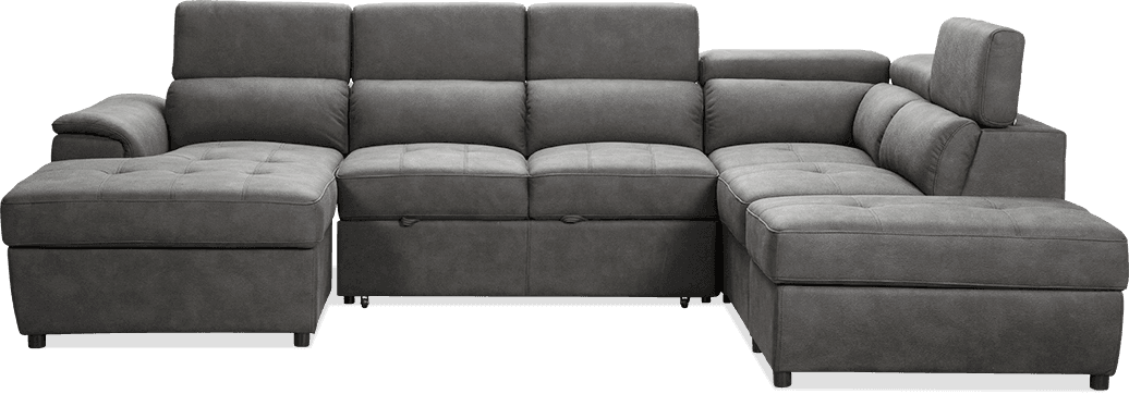 Tyson Premium Rhino 4 Seater Lift up Left Hand Chaise Lounge With Ottoman