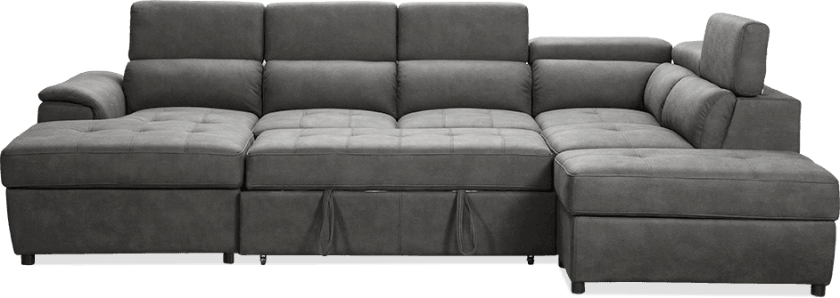Tyson Premium Rhino 4 Seater Lift up Left Hand Chaise Lounge With Ottoman
