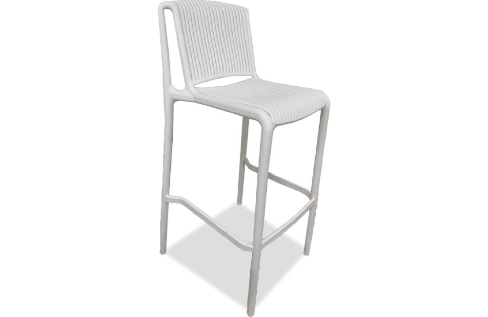 Mindy Resin Bar Stool White