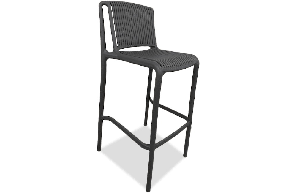 Mindy Resin Bar Stool Grey