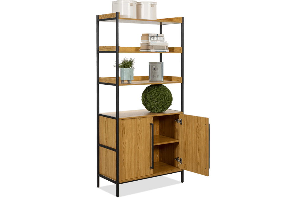 Knox MDF Bookcase With Storage
