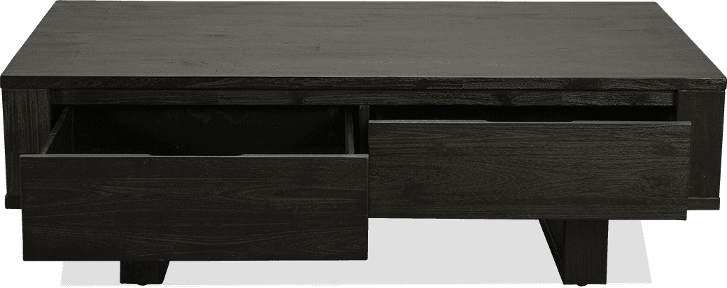 Dante Acacia Rectangle 2 Drawer Coffee Table