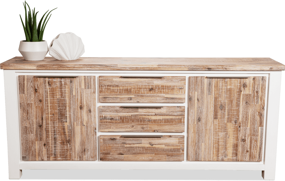 Bermuda Acacia 2 Door 3 Drawer Buffet