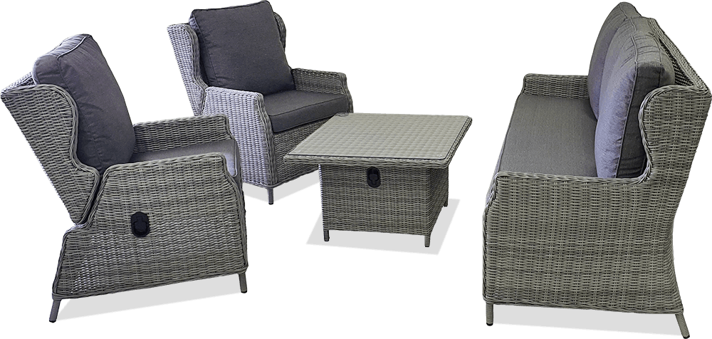Burra 4 Piece Package Lounge With Adjustable Table