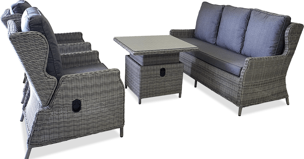 Burra 4 Piece Package Lounge With Adjustable Table