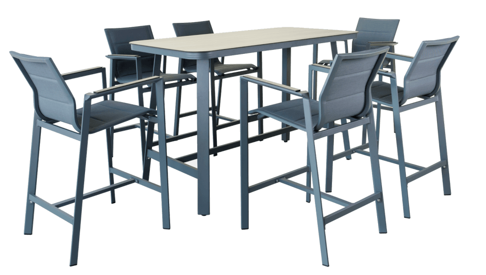 Belamour Aluminium 1500 Bar Table
