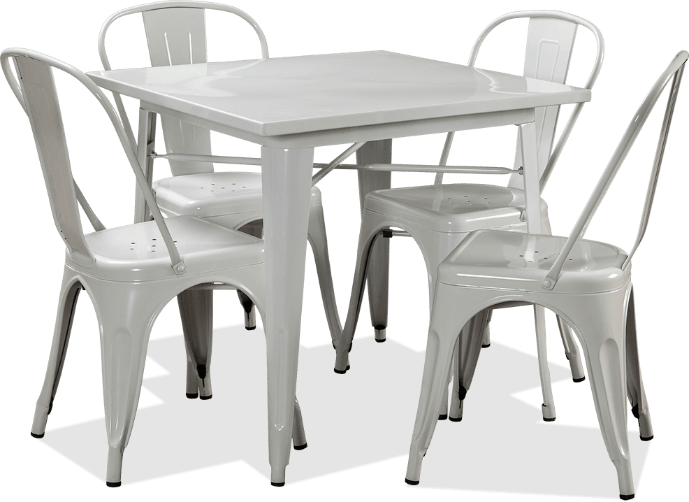 Aston Metal 5 Piece Dining Suite