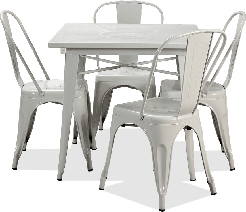 Aston Metal 5 Piece Dining Suite