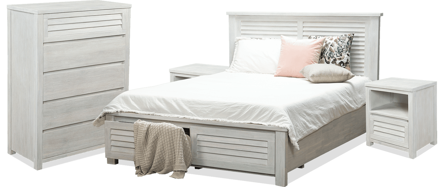 Malibu 4 Piece Queen Bedroom Package