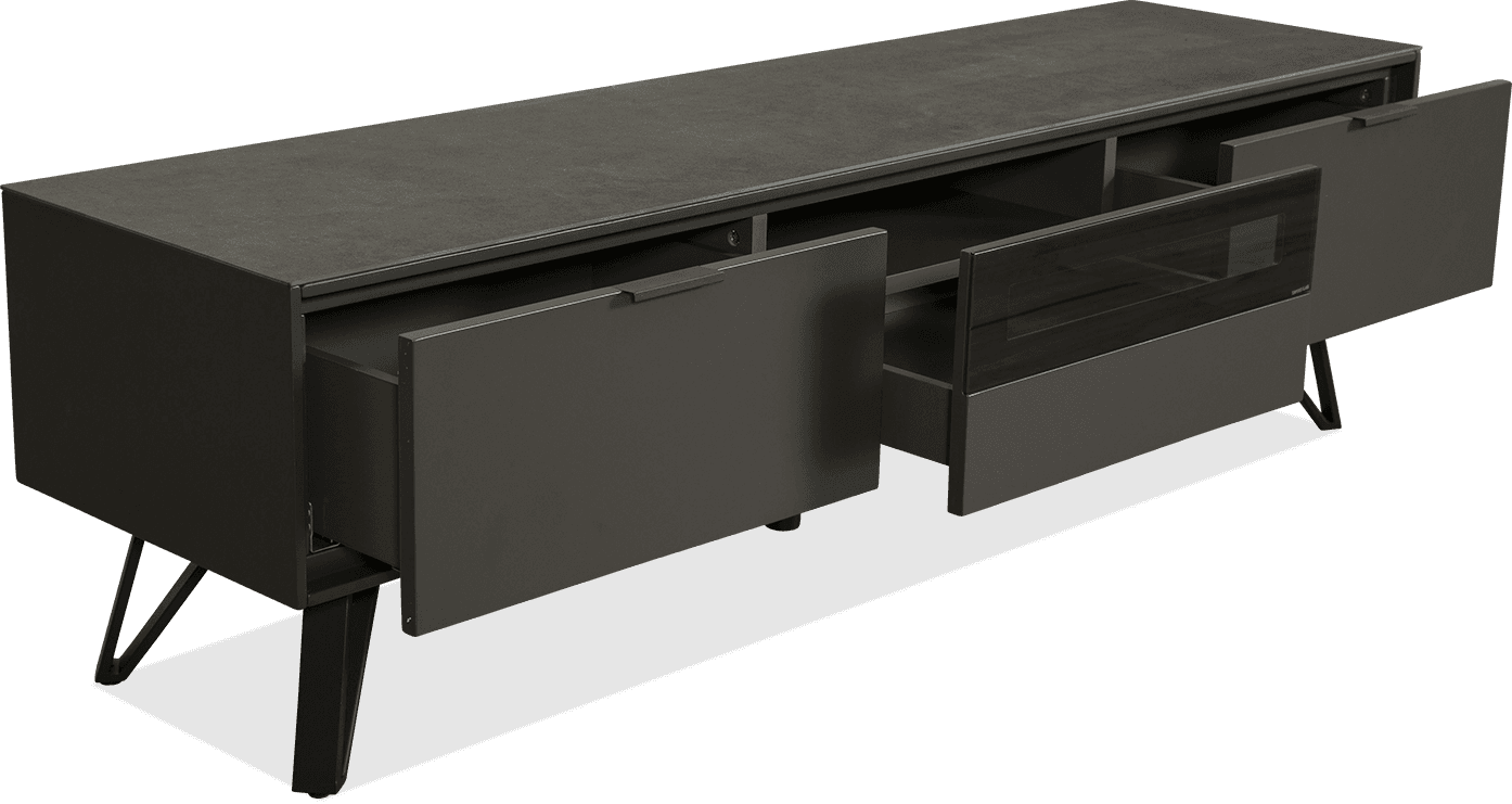 Onyx MDF/Metal TV/DVD Unit