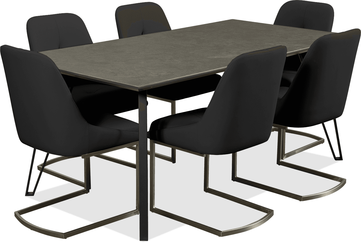 Onyx 7 Piece Dining Suite With Onyx Chairs